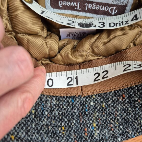 Irish Tweed The Original Irish Walking Hat Jonathan Richard 100% Wool 21.25" - Picture 8 of 8